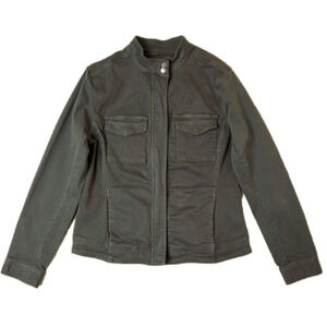 Liverpool Harper Olive Green Stretch Utility Jacket - Size Medium